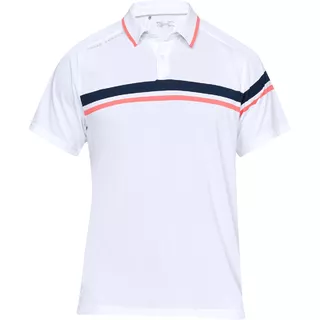 Pánske tričko Under Armour Tour Tips Drive Polo - S - White