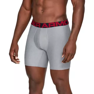 Pánské boxerky Under Armour Tech 6in 2 Pack - Mod Gray Light Heather