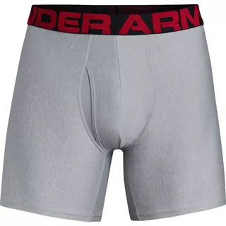 Pánske boxerky Under Armour Tech 6in 2 Pack - Mod Gray Light Heather