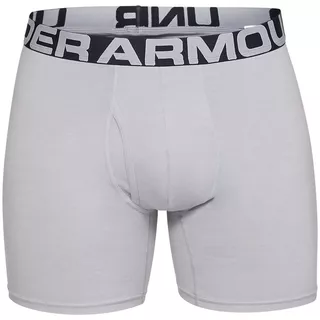 Men’s Boxer Jocks Under Armour Charged Cotton 6in – 3-Pack - Mod Gray Medium Heather