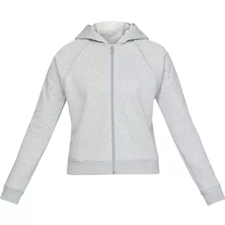 Women’s Hoodie Under Armour Rival Fleece FZ - Black - Mod Gray Light Heather