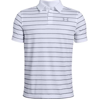 Chlapčenské tričko Under Armour Tour Tips Stripe Polo - White - White