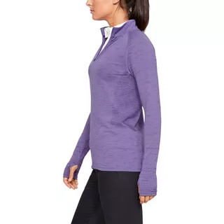 Dámske tričko Under Armour Tour Tips 1/4 Zip - Academy Medium Heather