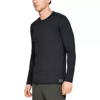 Pánske tričko Under Armour Fitted CG Crew - Black - Black