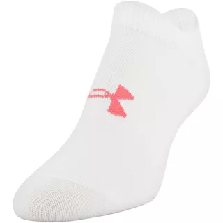 Dámské nízké ponožky Under Armour Women's Essential NS 6 párů - White