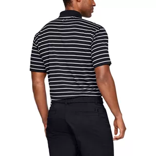 Pánske tričko Under Armour Performance Polo 2.0 Divot Stripe - Black