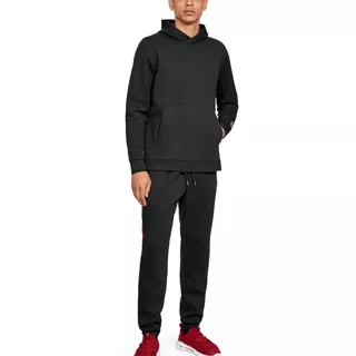 Pánská mikina Under Armour Athlete Recovery Fleece Graphic Hoodie - Black