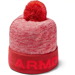 Detská chlapčenská čiapka Under Armour Boy's Gametime Pom Beanie - Martian Red