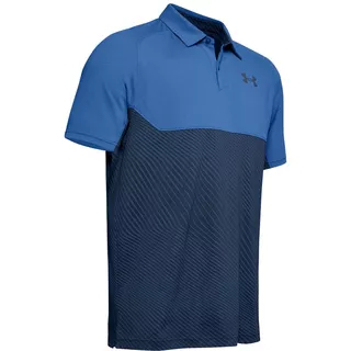 Pánske tričko Under Armour Tour Tips Blocked Polo - S - Tempest