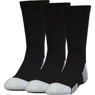 Unisex vysoké ponožky Under Armour Heatgear Crew 3 páry - Black