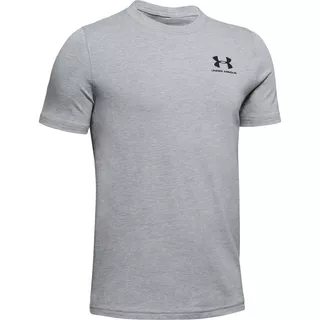 Chlapčenské tričko Under Armour UA Cotton SS - Royal Medium Heather