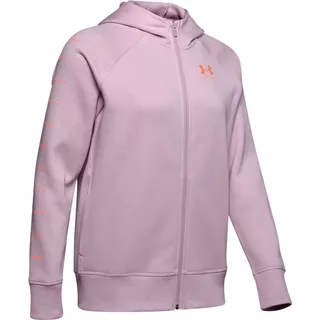 Dámská mikina Under Armour Rival Fleece Sportstyle LC Sleeve Graphic - Steel Medium Heather