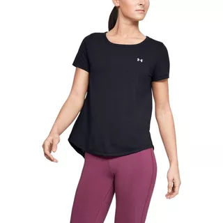 Női póló Under Armour Whisperlight SS - fekete