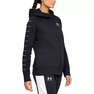 Dámská mikina Under Armour Rival Fleece Sportstyle LC Sleeve Graphic - Steel Medium Heather