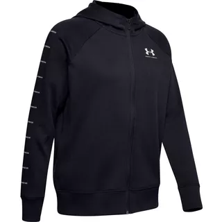 Dámska mikina Under Armour Rival Fleece Sportstyle LC Sleeve Graphic - S - Black