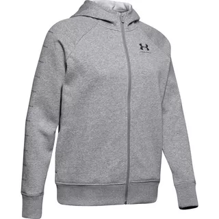 Dámska mikina Under Armour Rival Fleece Sportstyle LC Sleeve Graphic - Steel Medium Heather - Steel Medium Heather