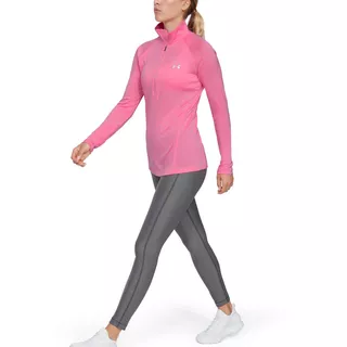 Dámska funkčná mikina Under Armour New Tech 1/2 Zip - Twist - S - Lipstick