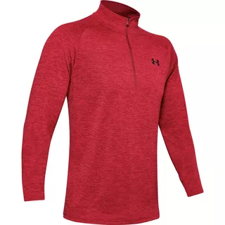 Pánske tričko Under Armour Tech 2.0 1/2 Zip - XS - Cordova