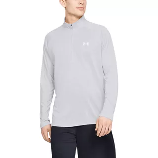 Pánske tričko Under Armour Tech 2.0 1/2 Zip - Black /  / Charcoal