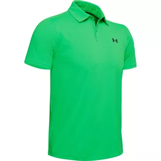 Pánske tričko Under Armour Vanish Polo - Black - Vapor Green