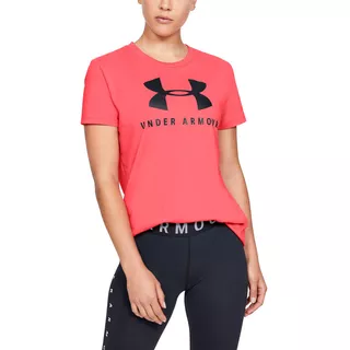 Női póló Under Armour Graphic Sportstyle Classic Crew - Rush Red