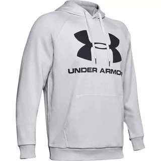 Pánská mikina Under Armour Rival Fleece SportStyle Logo Hoodie - Teal Vibe