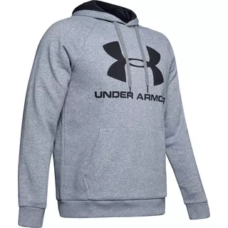 Pánská mikina Under Armour Rival Fleece SportStyle Logo Hoodie - Teal Vibe