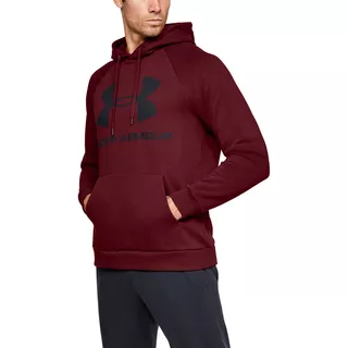 Pánská mikina Under Armour Rival Fleece SportStyle Logo Hoodie - Teal Vibe