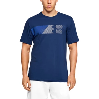 Men’s T-Shirt Under Armour Fast Left Chest 2.0 SS - Steel Light Heather - American Blue