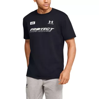 Pánske tričko Under Armour PTH Back SS - L - Black