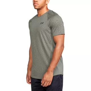 Men’s T-Shirt Under Armour MK1 Jacquard SS - Gravity Green