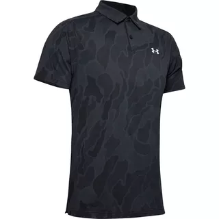 Pánske tričko s límcom Under Armour Vanish Jacquard Polo - Black