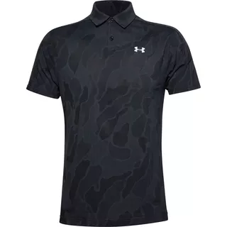 Pánske tričko s límcom Under Armour Vanish Jacquard Polo - Vapor Green - Black