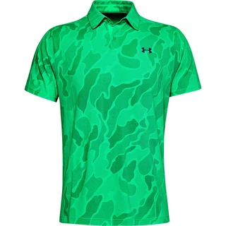 Pánske tričko s límcom Under Armour Vanish Jacquard Polo - L - Vapor Green