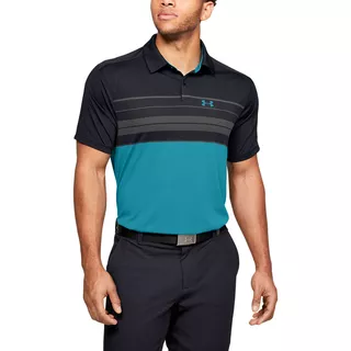 Pánske tričko Under Armour Vanish Chest Stripe Polo - XL - Black