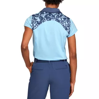 Dámske tričko Under Armour Zinger Blocked Polo - Blue Frost