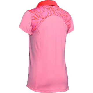 Dámske tričko Under Armour Zinger Blocked Polo - White-Pink