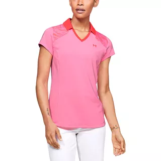 Dámske tričko Under Armour Zinger Blocked Polo - White