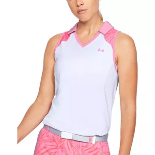 Dámske tielko s límčekom Under Armour Zinger Sleeveless Blocked Polo