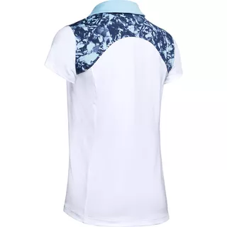 Dámske tričko Under Armour Zinger Blocked Polo - White