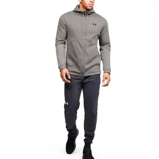 Pánska mikina Under Armour Double Knit FZ Hoodie - Black