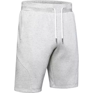 Pánske kraťasy Under Armour Speckled Fleece Shorts - Onyx White