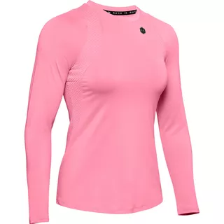 Dámske tričko s dlhým rukávom Under Armour Rush LS - Lipstick