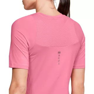 Women’s Short Sleeve T-Shirt Under Armour Rush - Lipstick