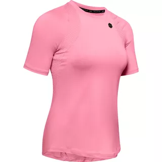 Women’s Short Sleeve T-Shirt Under Armour Rush - Lipstick