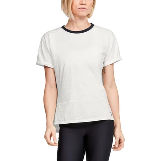 Women’s T-Shirt Under Armour Charged Cotton SS - Onyx White