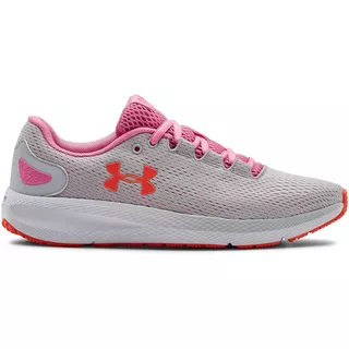 Women’s Running Shoes Under Armour W Charged Pursuit 2 - Black-White - Halo Gray