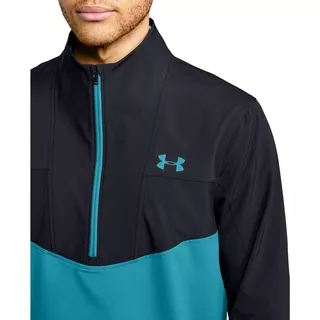 Pánska bunda Under Armour Storm Windstrike 1/2 Zip - Black Elementor Green