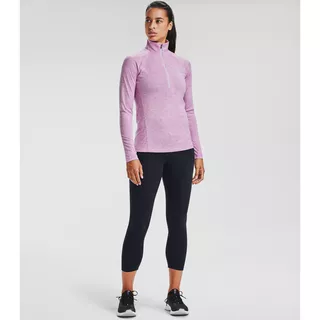 Dámska funkčná mikina Under Armour New Tech 1/2 Zip - Twist - Tetra Gray - Polar Purple