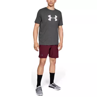 Pánske tričko Under Armour Big Logo SS - Charcoal Medium Heather